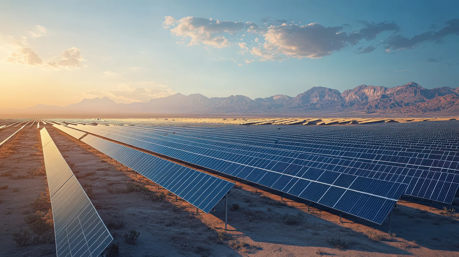 Utility-scale solar installation