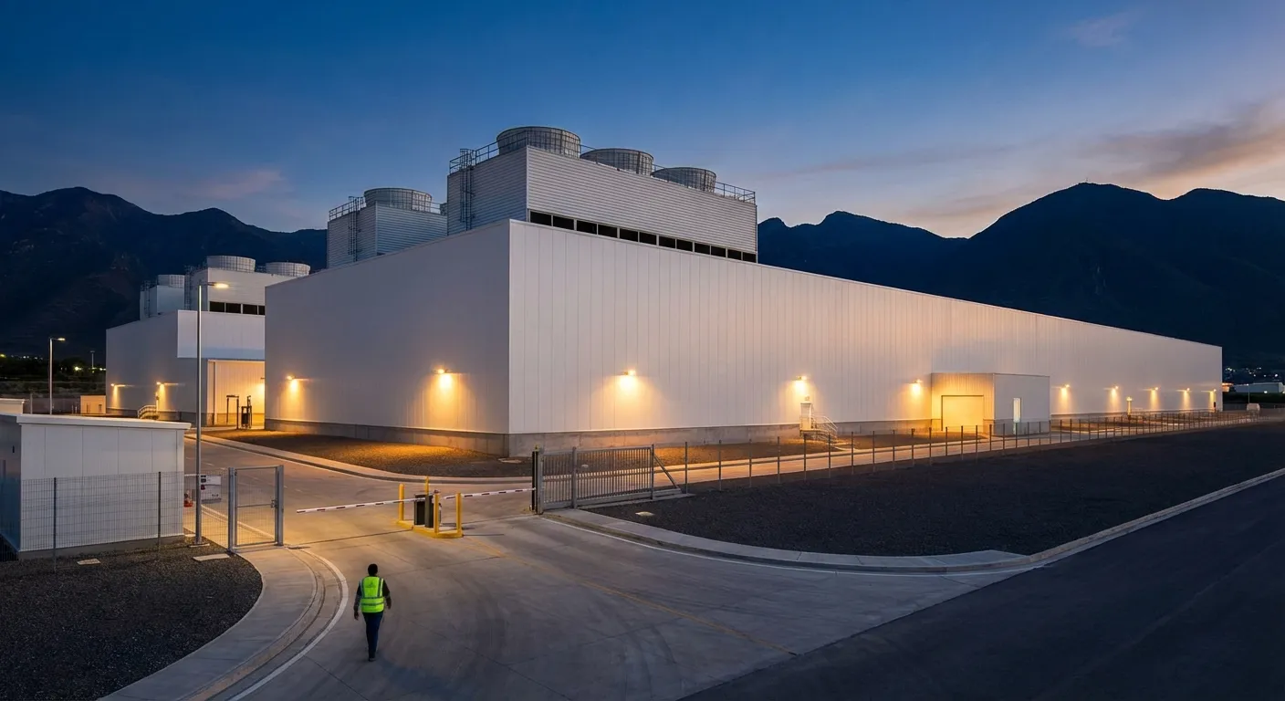 Creekstone Energy data center facility at dusk