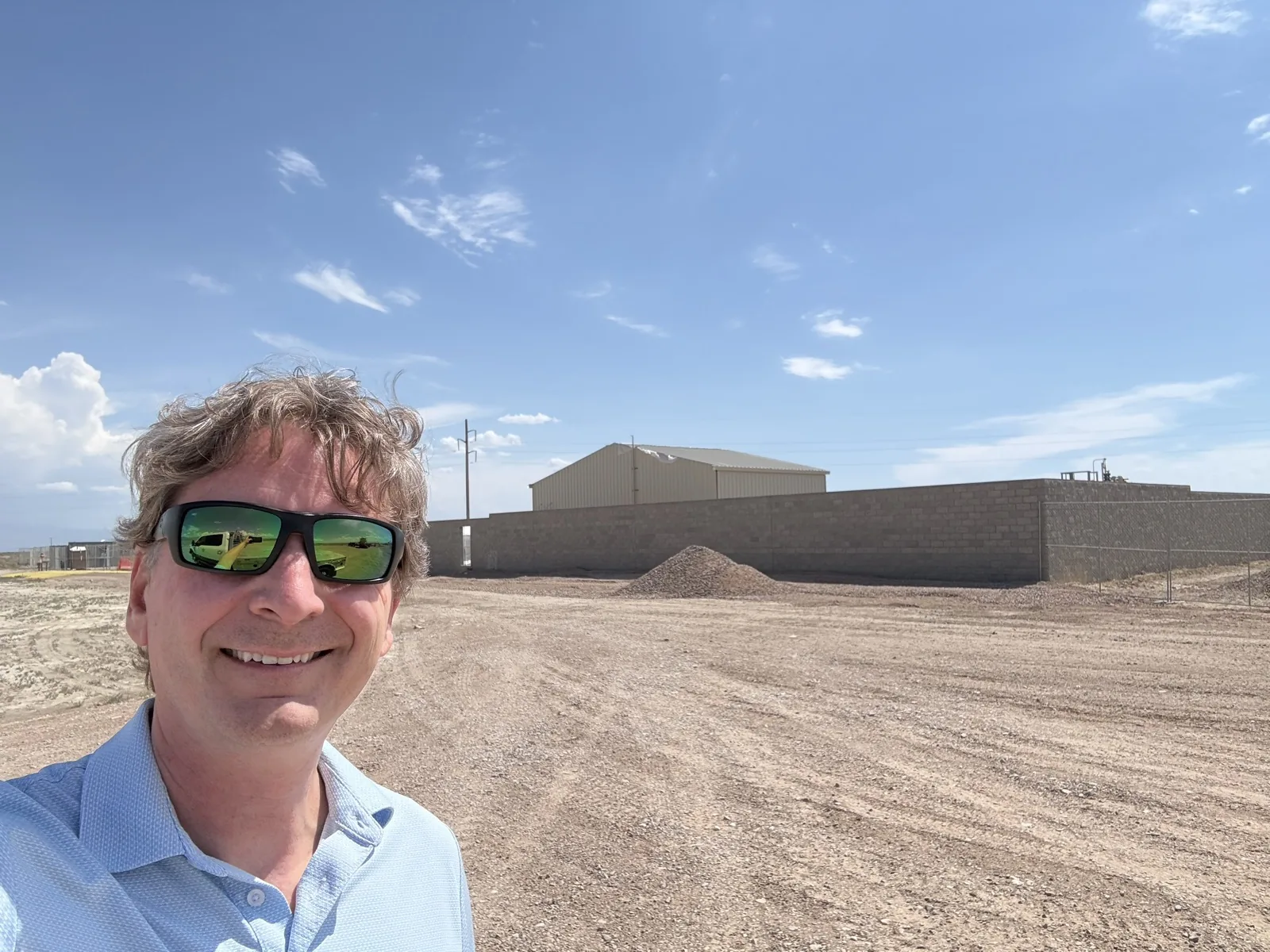 Completed gas metering building at the Delta Gigasite